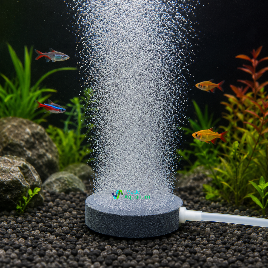 Grey Disc Airstone small (ASC 40) | Fine Bubble Air Stone for Fish Tank Aeration