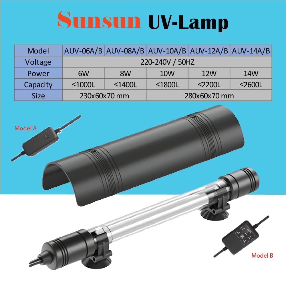 Sun Sun UV Sterilizer | AUV 14A | 14W
