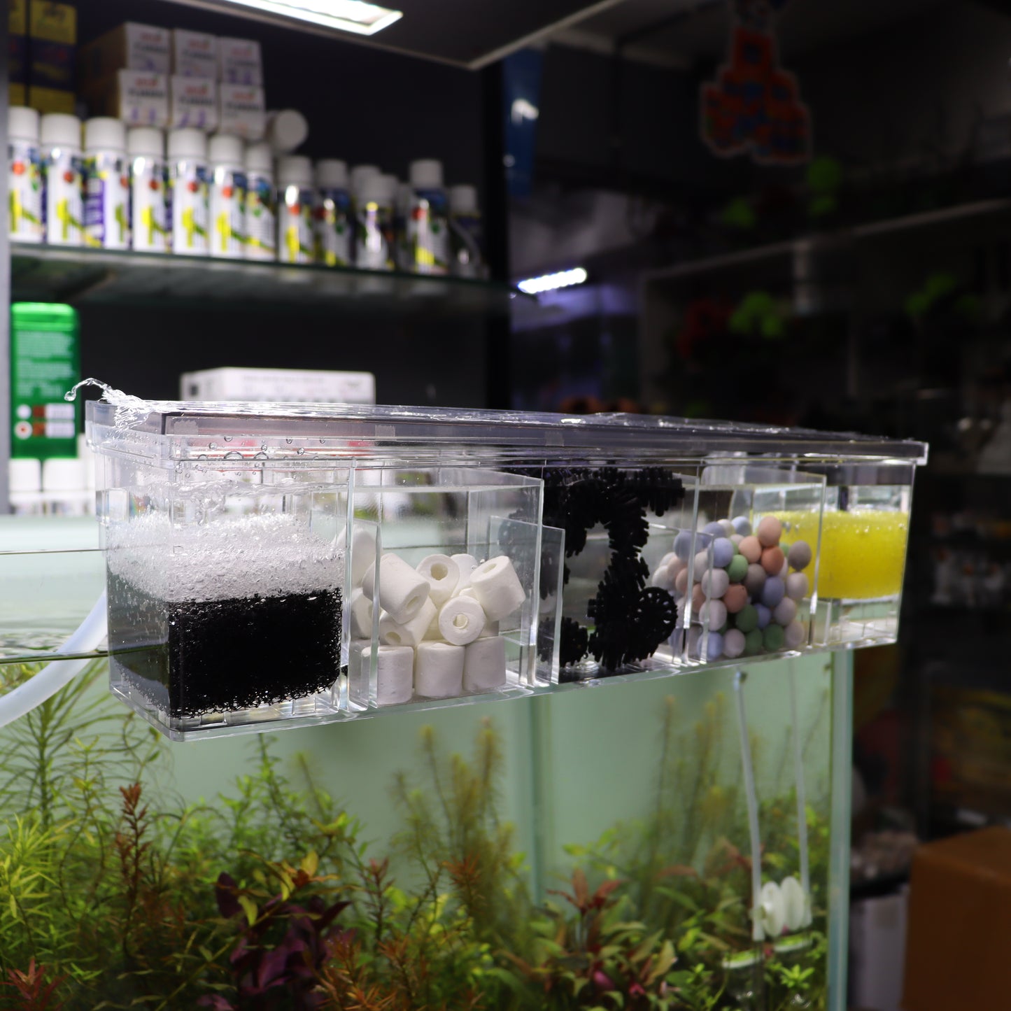 Multi section filter | Bio top filter| with media