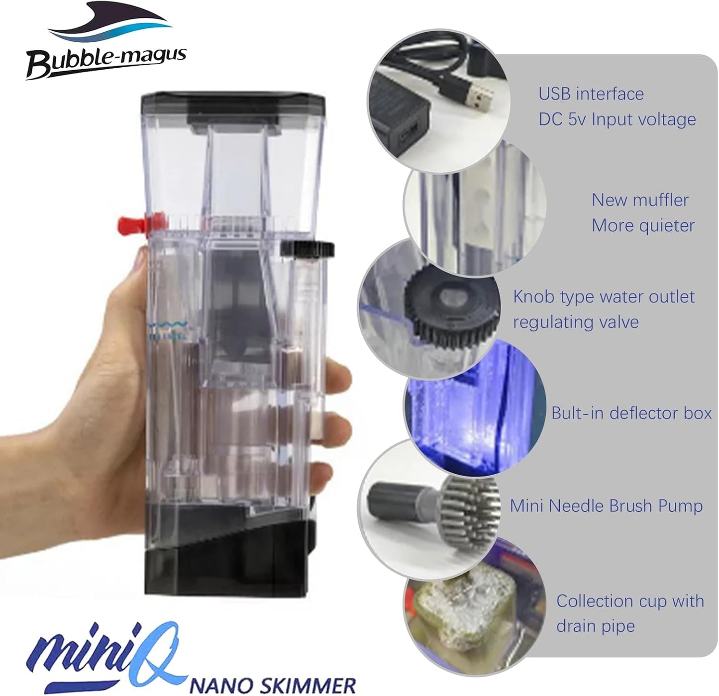Bubble Magus Mini Q | Marine Protein skimmer