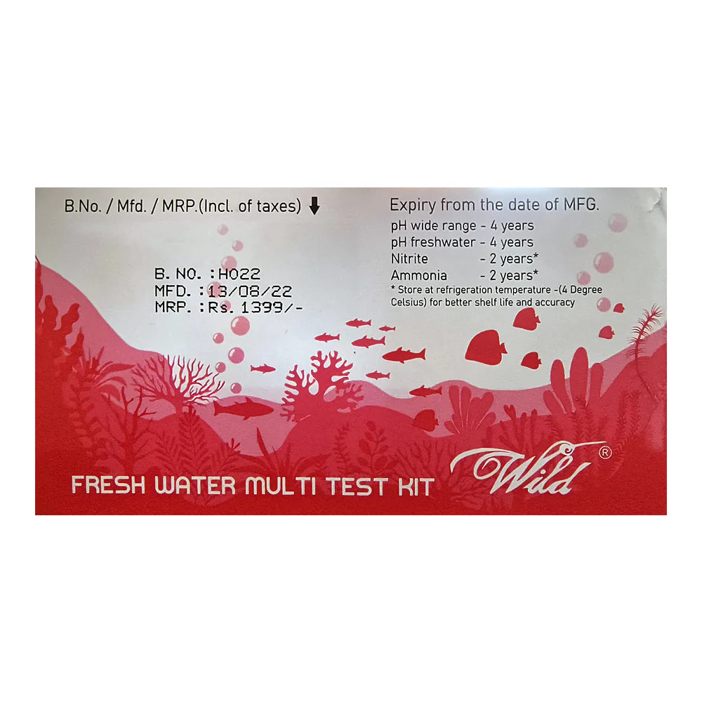 Wild Fresh water Testing kit | Aquatic Remedies | 200 Tests