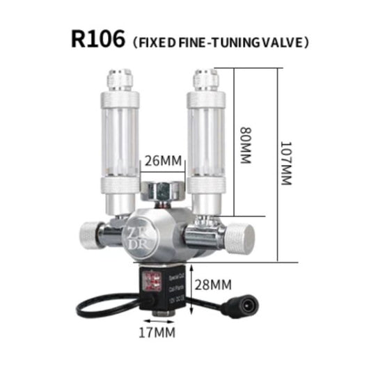 CO2 Regulator with solenoid | Wyin-ZRDR- Two way