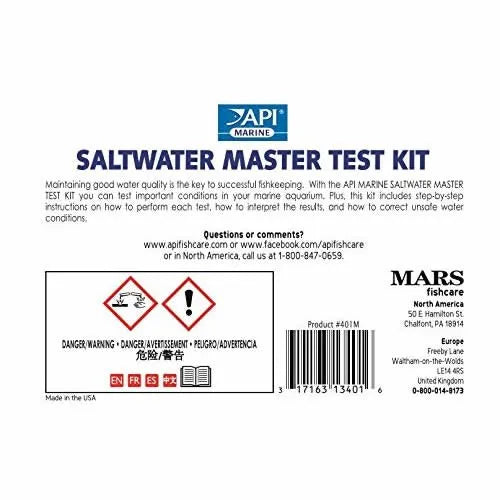 API Fresh/ Salt WaterTesting Kit | 550 tests