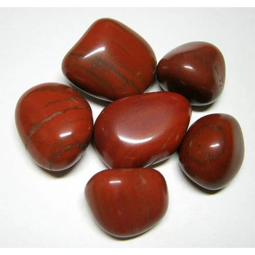 Red polished pebbals (dark) | 1 kg