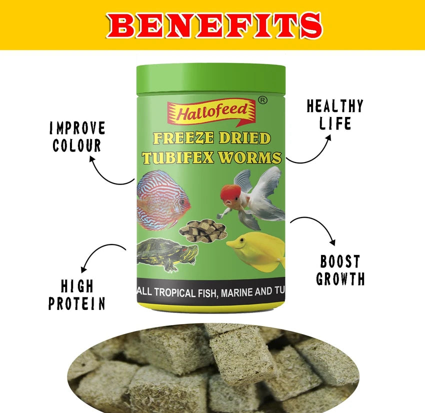 Tubifex Worms 12g (Dry worms)
