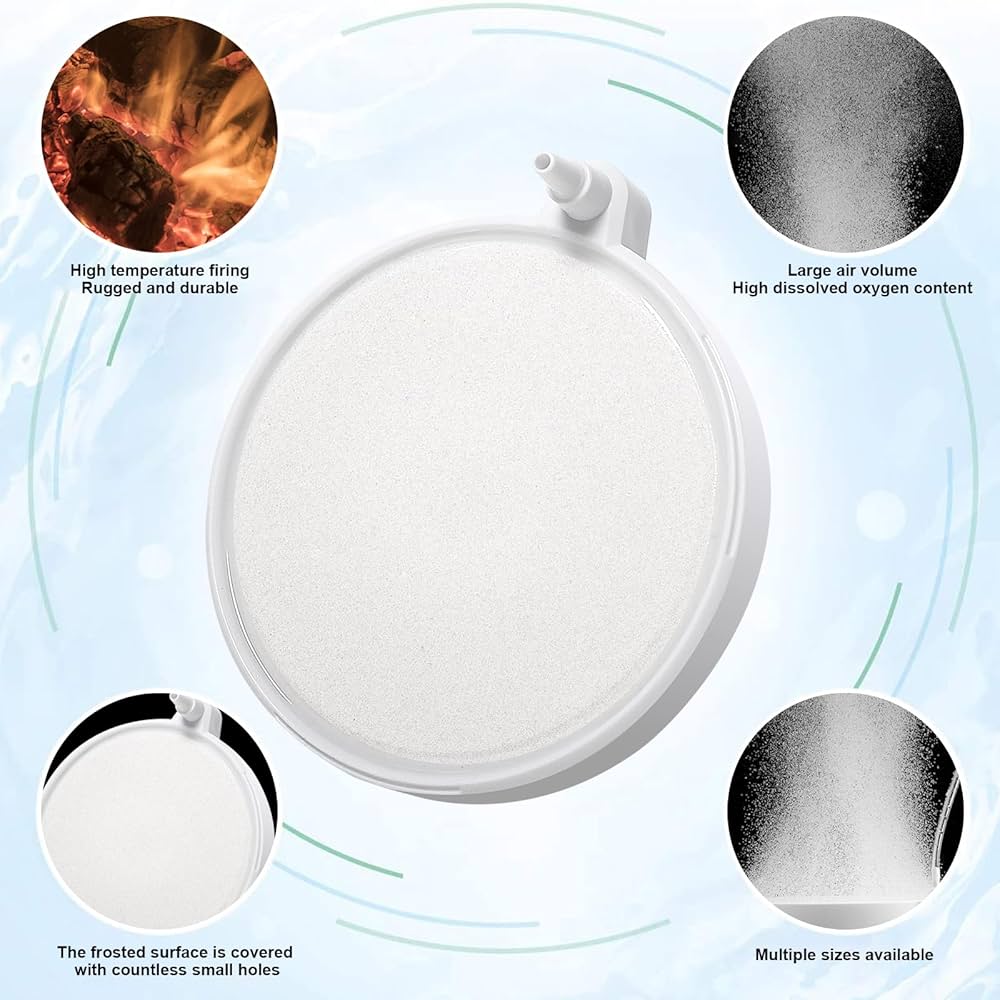 Round White Airstone (powder type)