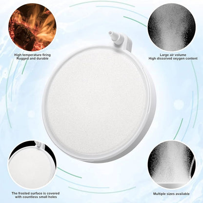 Round White Airstone (powder type)