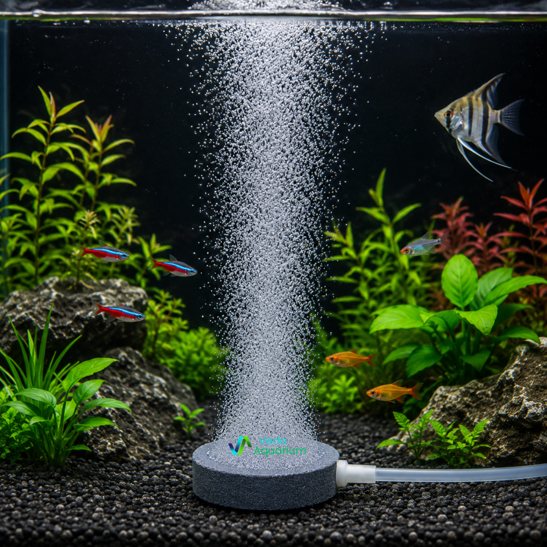 Grey Disc Airstone small (ASC 40) | Fine Bubble Air Stone for Fish Tank Aeration