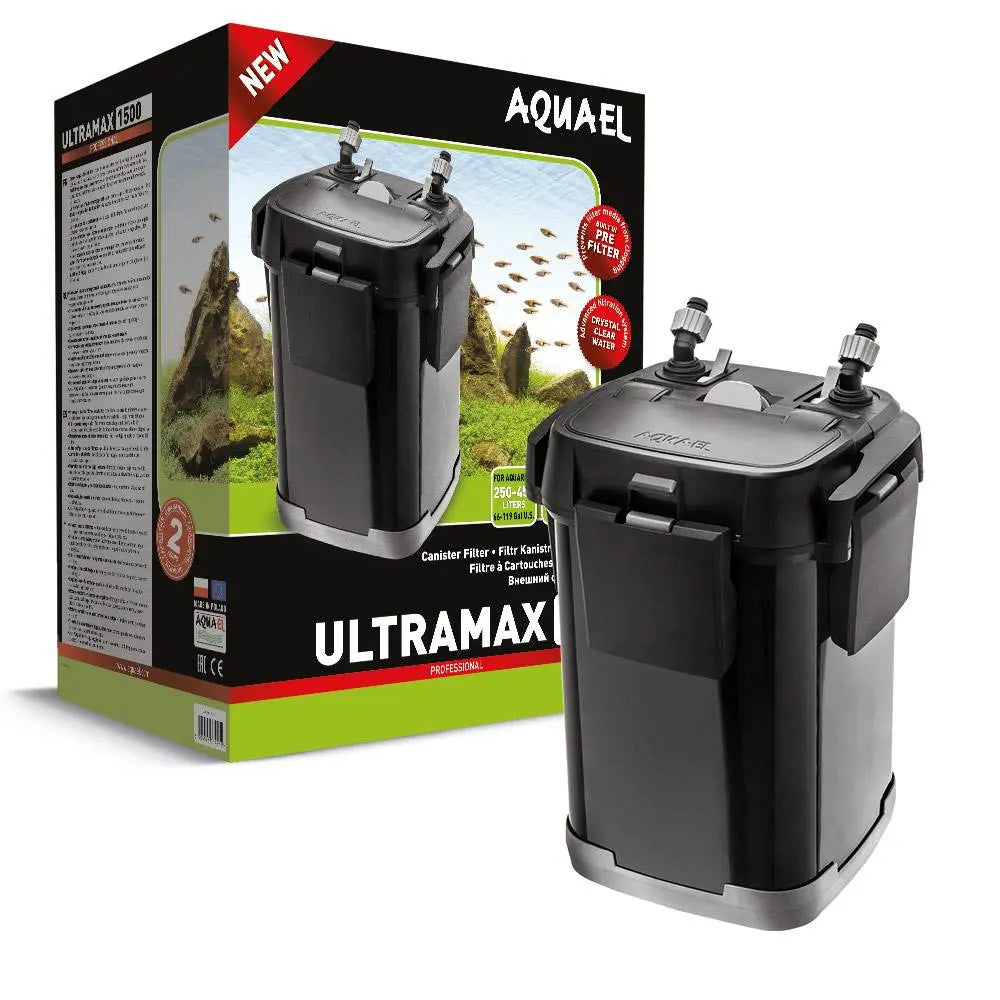 Aquael Ultramax 1000 Canister Filter | New Version 2026 | 1000 L/H External Aquarium Filter
