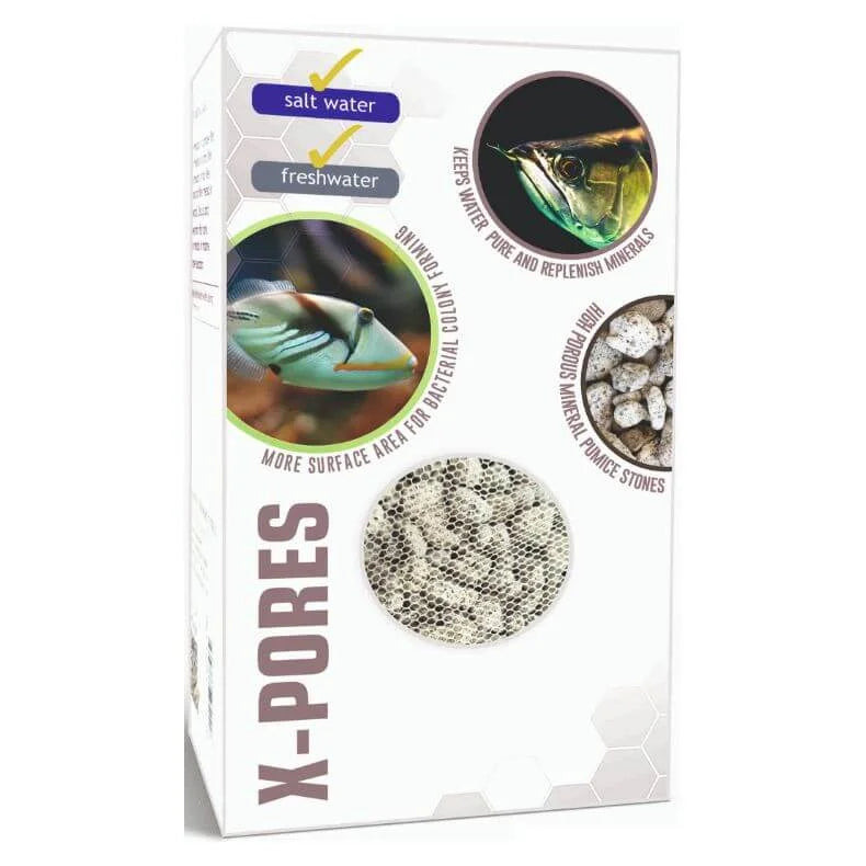 X pores Filter Media