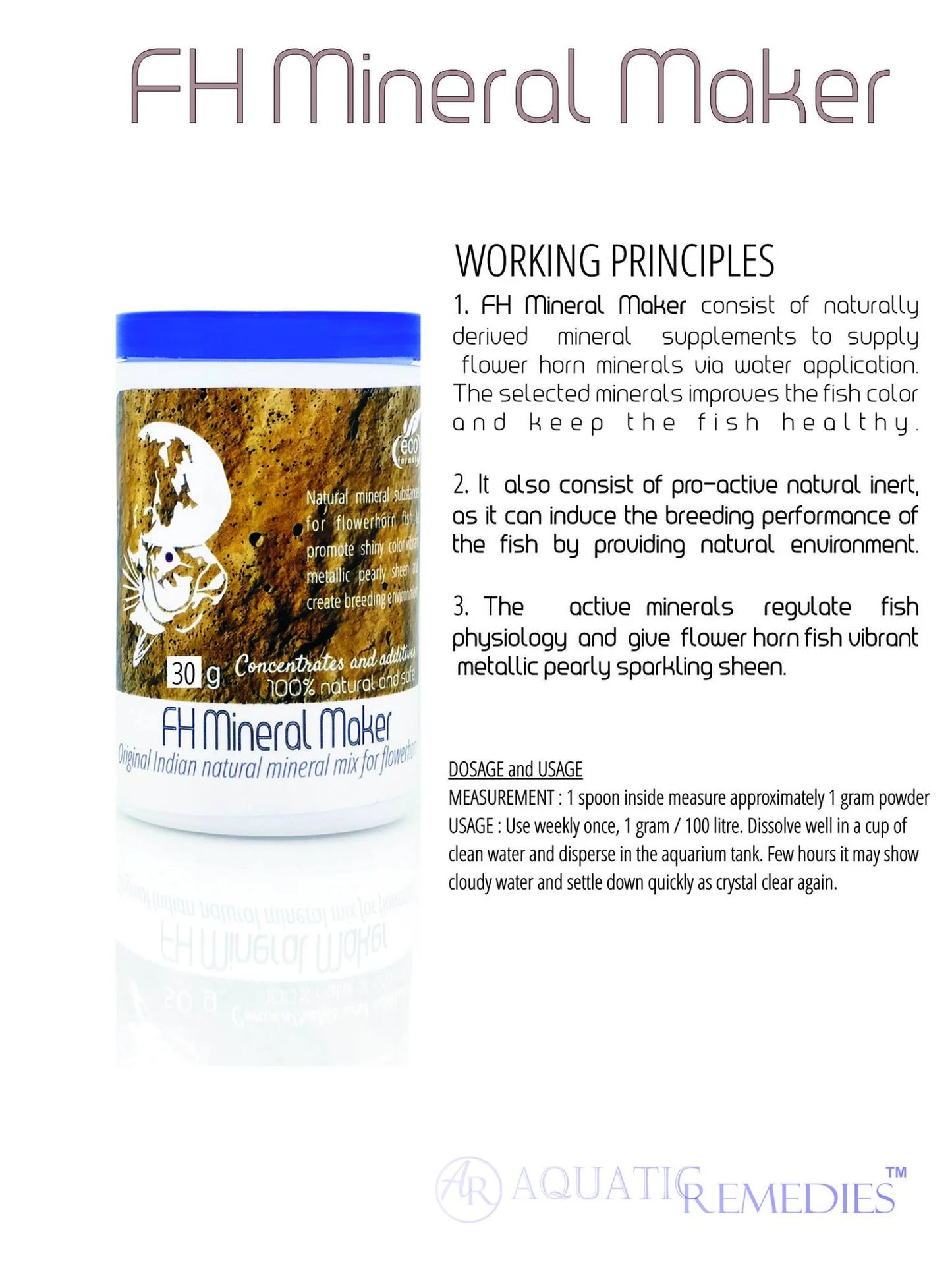 Flowerhorn minerals / FH mineral maker