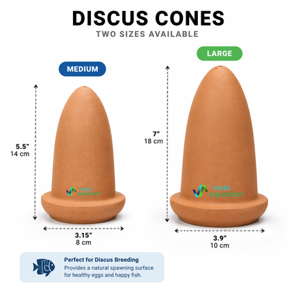Clay Discus Breeding Cone | Aquarium Spawning Cone for Discus Fish