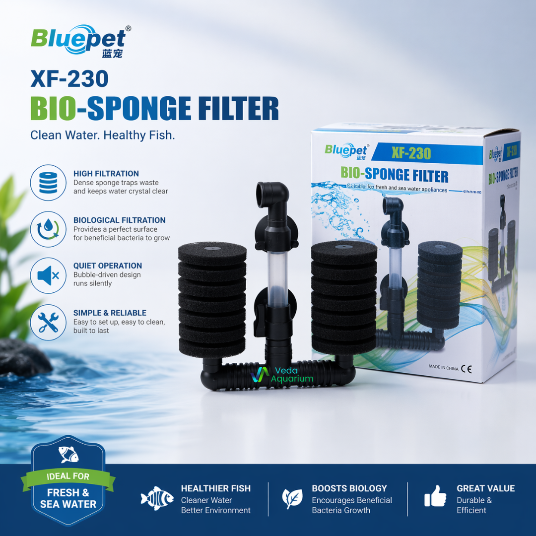 Bluepet XF-230 Dual Sponge Filter | Aquarium Bio Filter