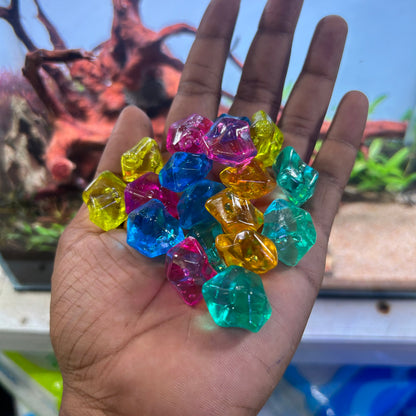 Acrylic stones | Crystal stones | 100 Pcs | mixed colour