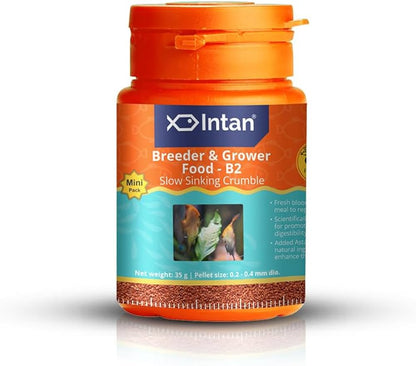 Intan Breeder & Grower Food | Premium High Protein Fish Food | 35g
