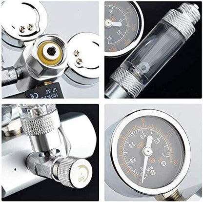 CO2 Regulator with solenoid | Wyin / ZRDR- Single way | Double Guage