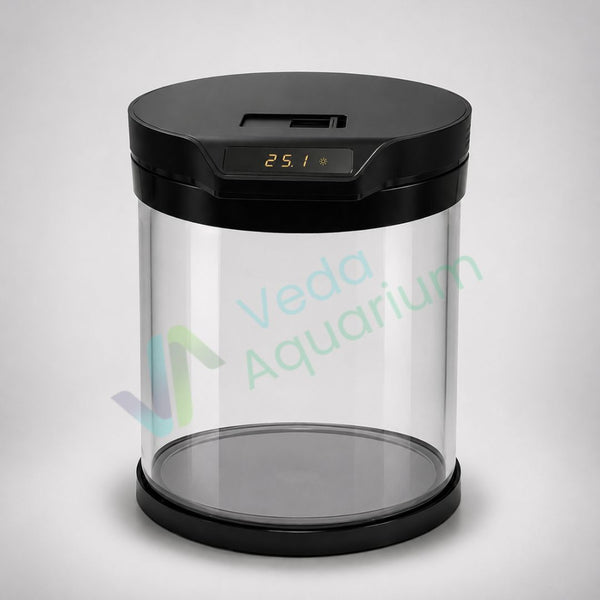 Bluepet Q6 Cylindrical Fish Tank | Modern Round Aquarium