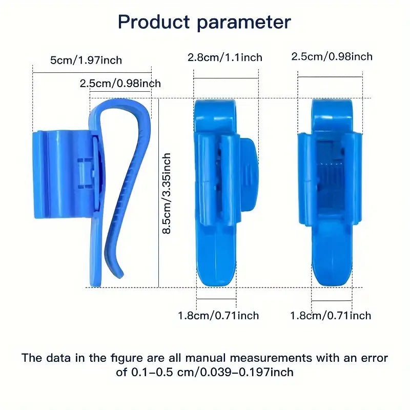Vertical Pipe Fixing Clip Black (Pack of 2) | Aquarium Pipe Holder