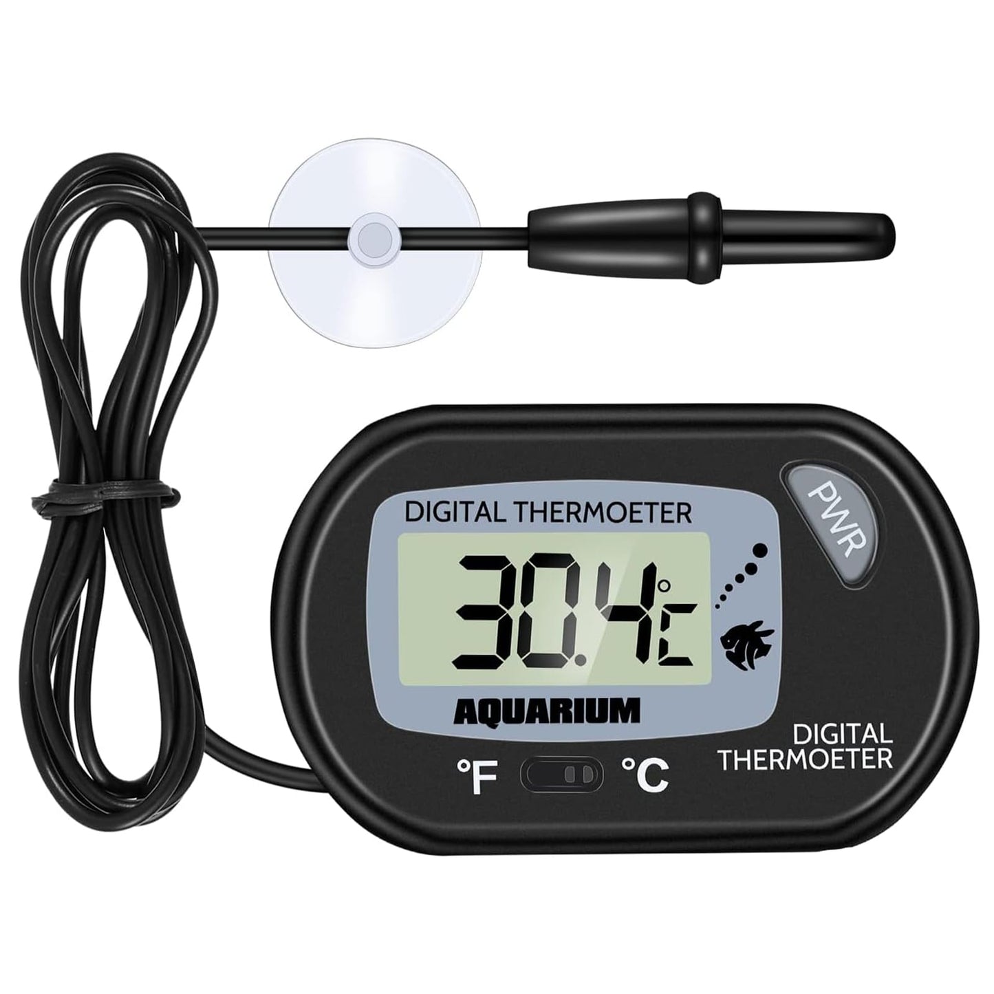 Digital Probe Thermometer for Aquarium | LCD Aquarium Temperature Monitor