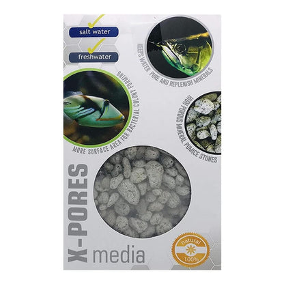X pores Filter Media