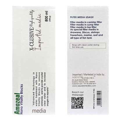 Amozeal nano vitality blocks | filter media | Aquatic remedies