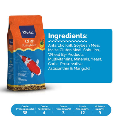 Intan Koi Joy Pellets - 1kg (7mm dia)