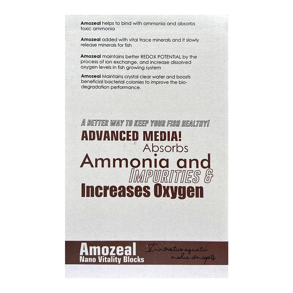 Amozeal nano vitality blocks | filter media | Aquatic remedies
