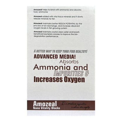 Amozeal nano vitality blocks | filter media | Aquatic remedies