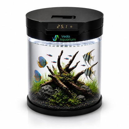 Bluepet Q6 Cylindrical Fish Tank | Modern Round Aquarium