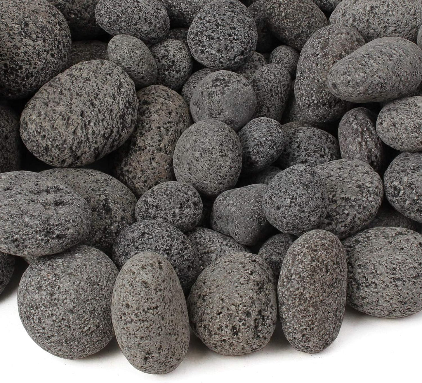 Black Lava Tumbled rocks | small