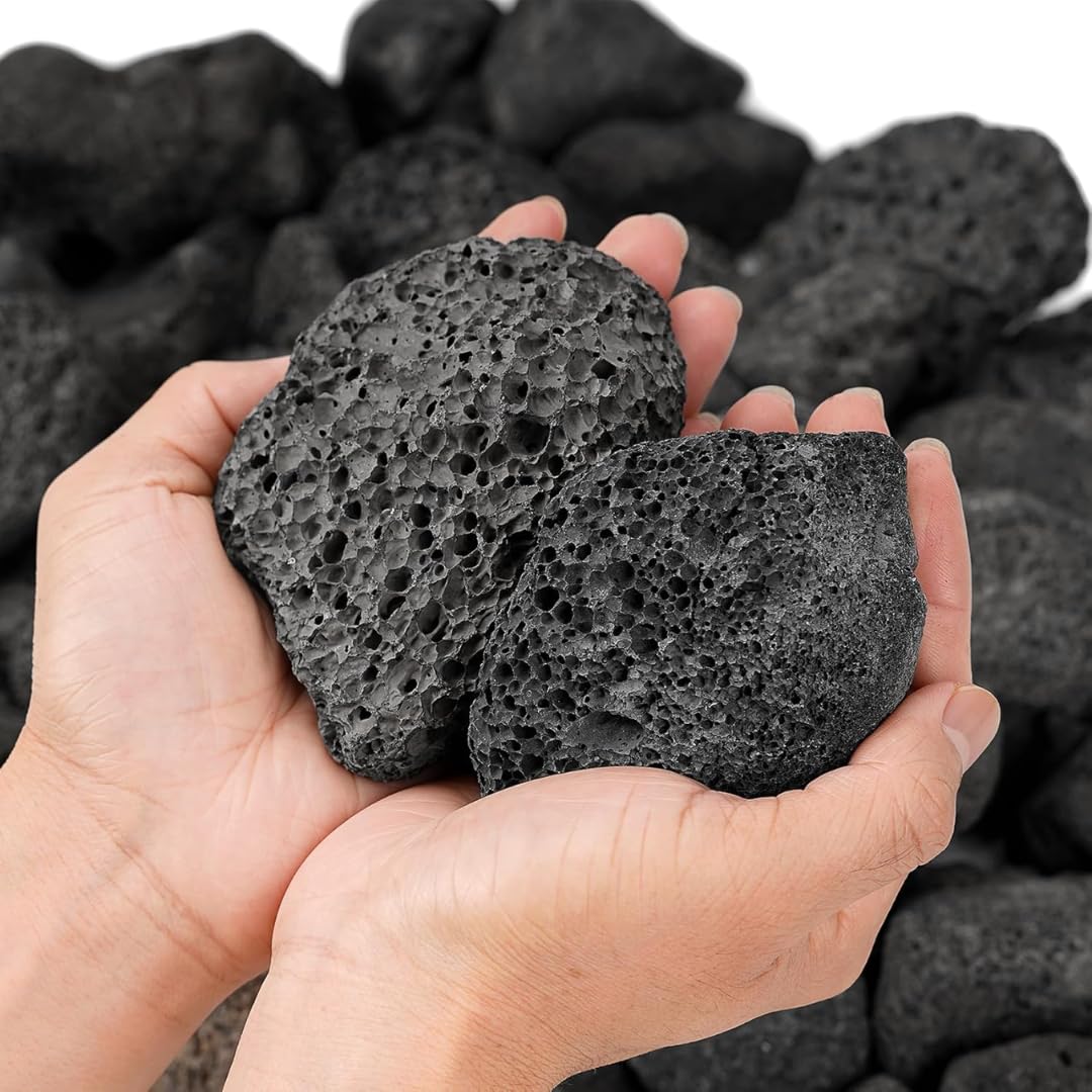Black Lava Rock | Natural Aquarium Aquascaping Stone | 1kg