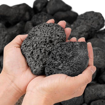 Black Lava Rock | Natural Aquarium Aquascaping Stone | 1kg