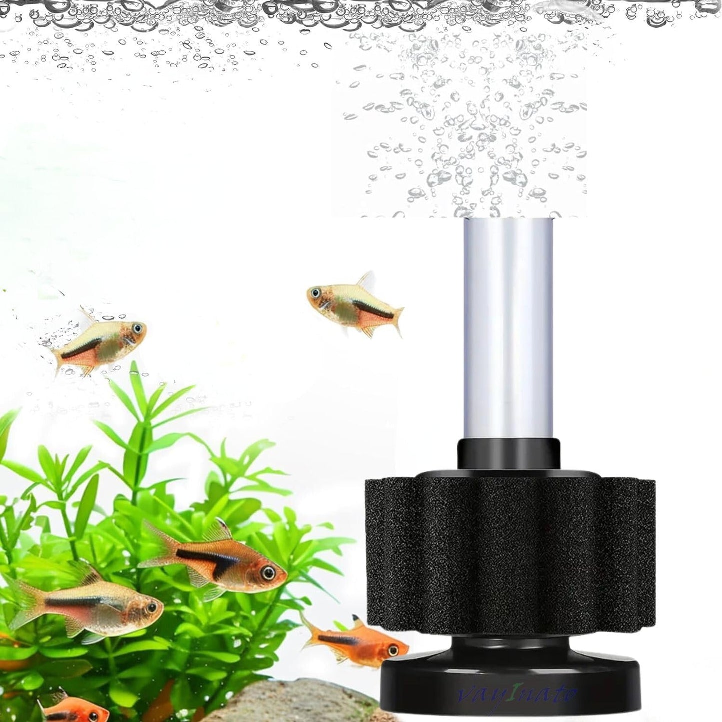 Mini sponge filter for nano aquarium