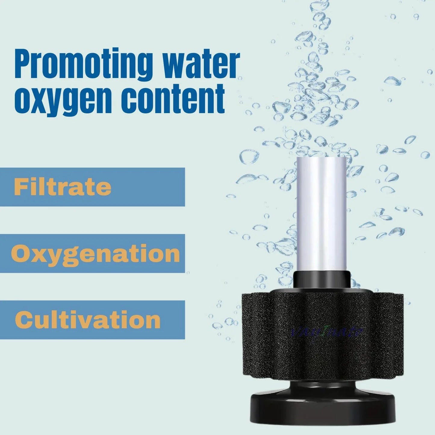 Mini sponge filter for nano aquarium