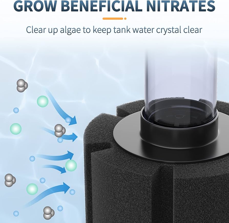 Mini sponge filter for nano aquarium