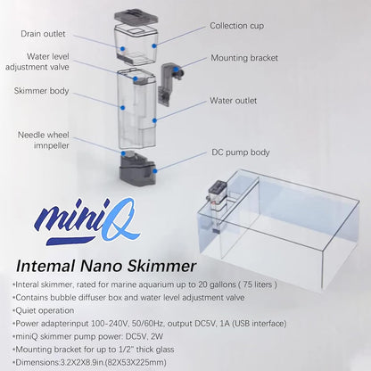 Bubble Magus Mini Q | Marine Protein skimmer