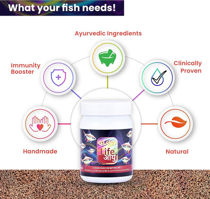 Life Aayuh Glow Fish Food 15g | Fish Food