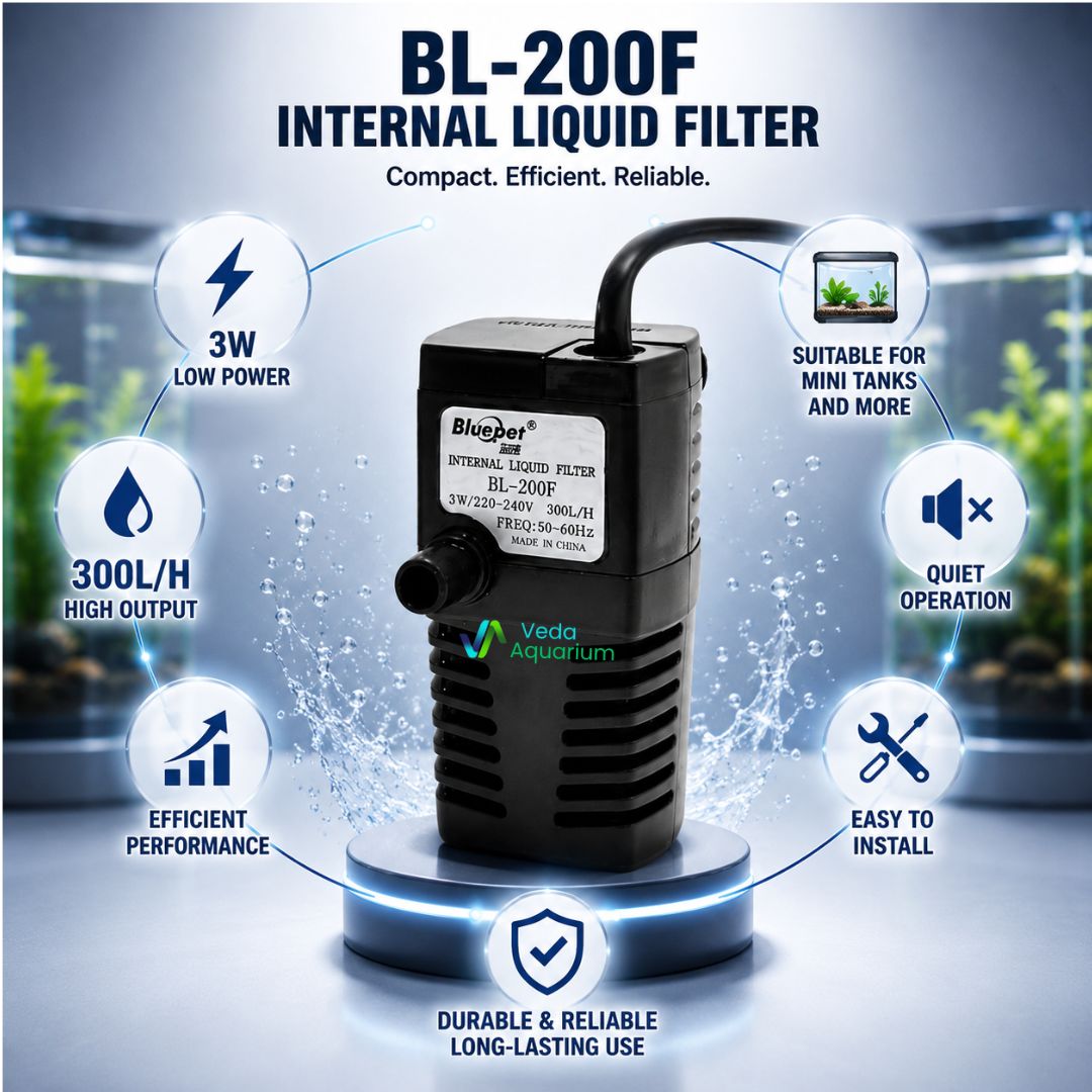 BluePet BL-200F Internal Filter | 3W 300L/H Nano Aquarium Filter