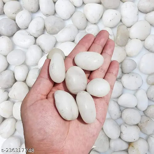 White Polished Stones | 1kg