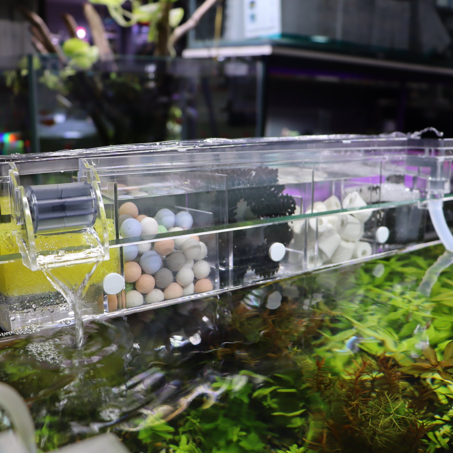 Multi section filter | Bio top filter| with media