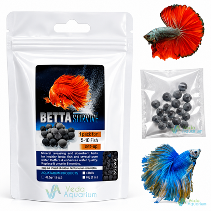 Betta Mineral Balls | Slow-Release Aquarium Minerals for Betta Fish & Nano Tanks