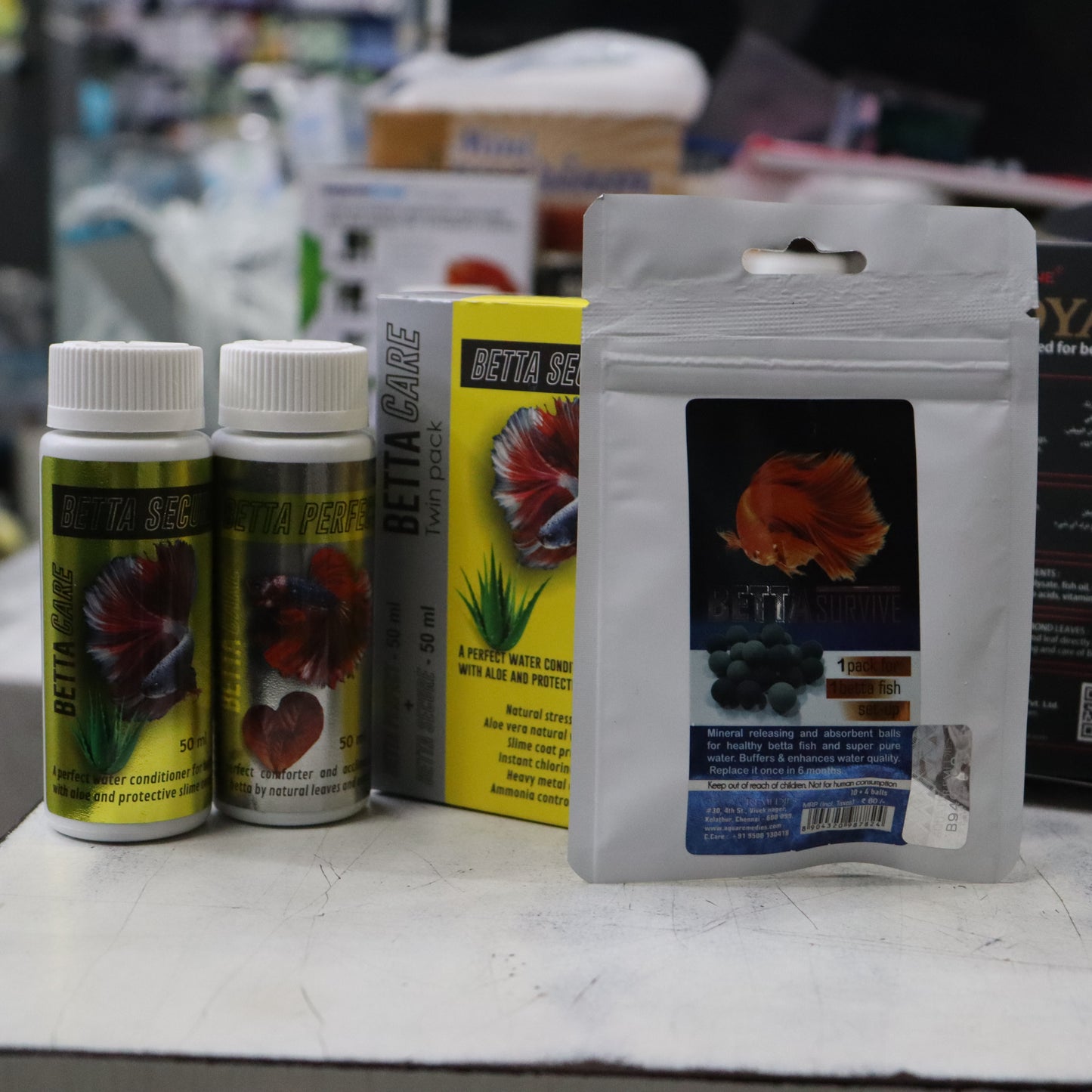 Betta care twin pack + mineral balls