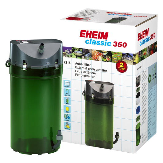 Eheim Classic 350 Canister Filter with Media | External Aquarium Filter for Medium Tanks