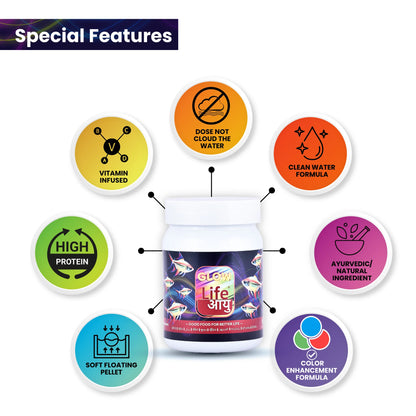 Life Aayuh Glow Fish Food 15g | Fish Food