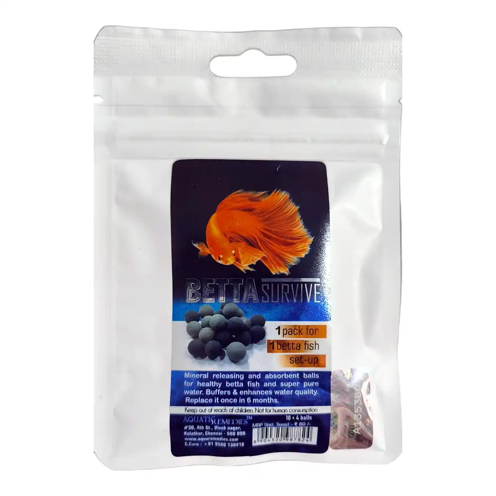 Betta Care Combo Kit | Betta Mineral, Food, Hiding Ring & Grooming Mirror