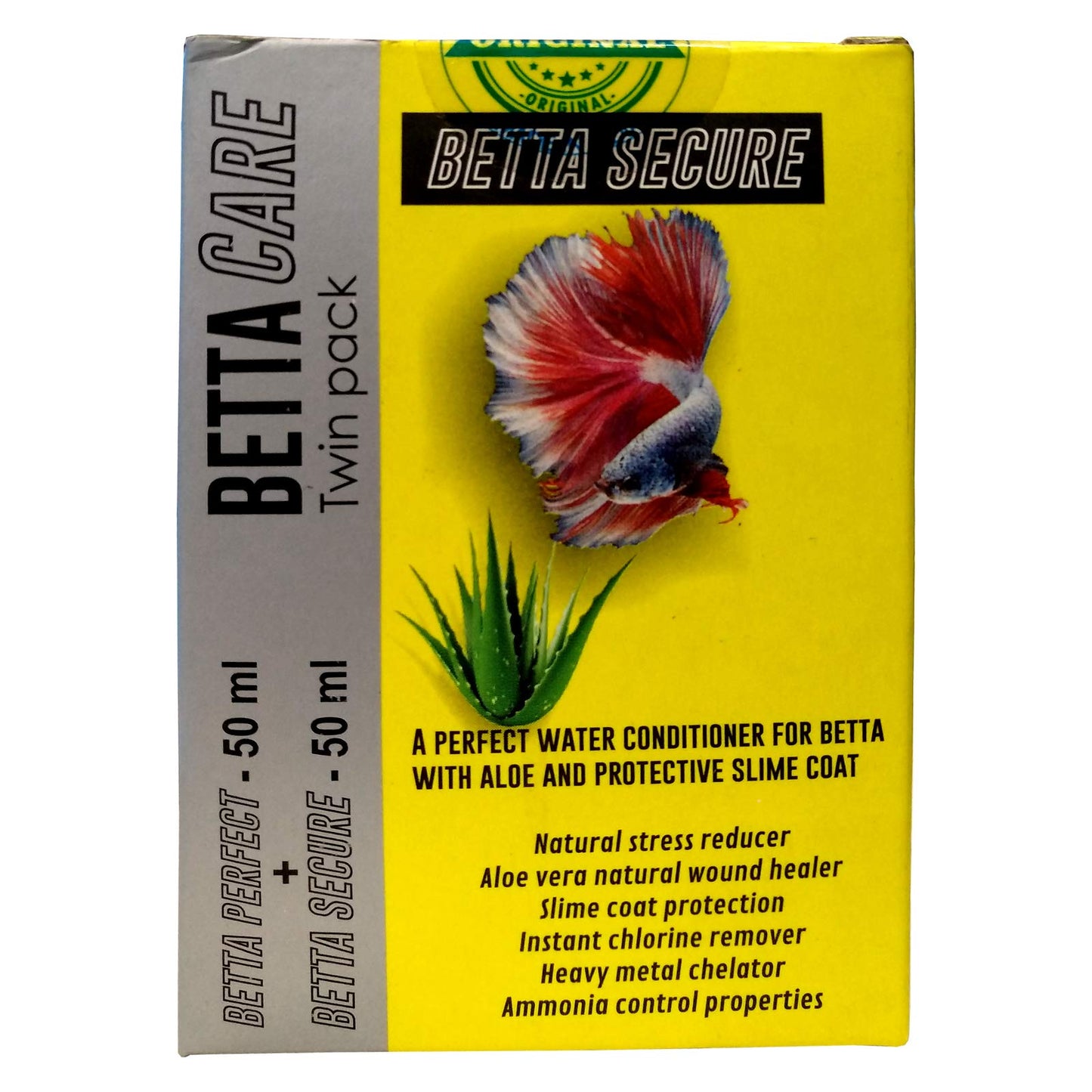 Betta Care Combo Kit | Betta Mineral, Food, Hiding Ring & Grooming Mirror