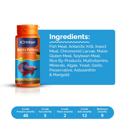 Intan Betta Pellets ( 1mm dia) | 55g