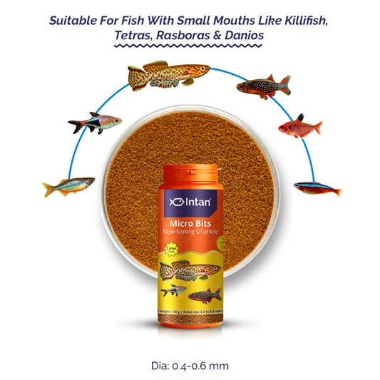 Intan Micro Bits | Premium Micro Fish Food for Fry & Nano Fish