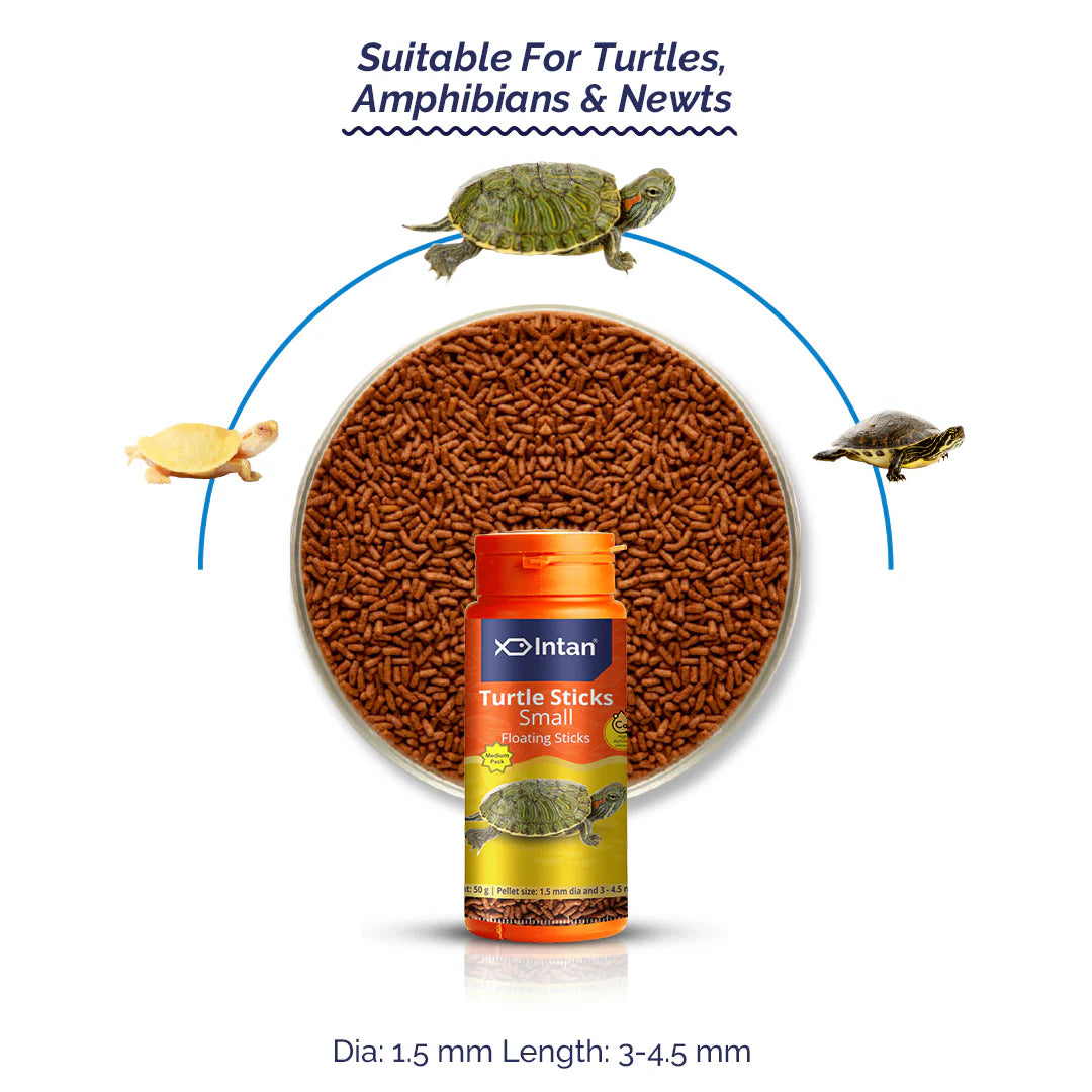 Intan Turtle Sticks | Premium Floating Turtle Food | 45g