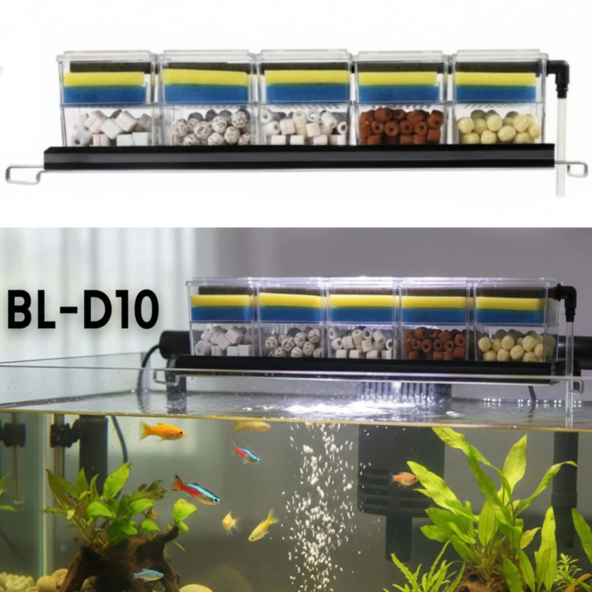 box filter for fish tank Corner Quiet Aeration Penn Plax The Bubbler Corner